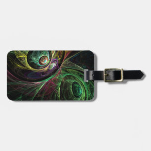 Eye to Eye Abstract Art Address Luggage Tag