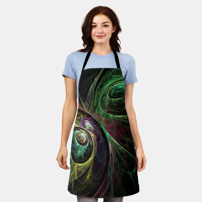 Eye to Eye Abstract Art Apron (Worn)