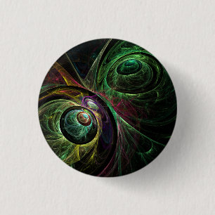 Eye to Eye Abstract Art Button (round)