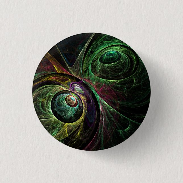 Eye to Eye Abstract Art Button (round) (Front)