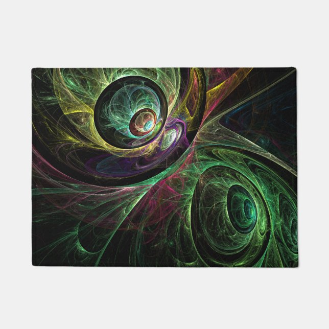 Eye to Eye Abstract Art Doormat (Front)