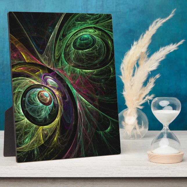 Eye to Eye Abstract Art Plaque (Side)