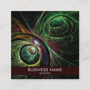 Eye to Eye Abstract Art Professional Square Business Card