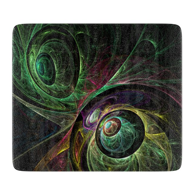 Eye to Eye Abstract Art Rectangle Cutting Board (Front)