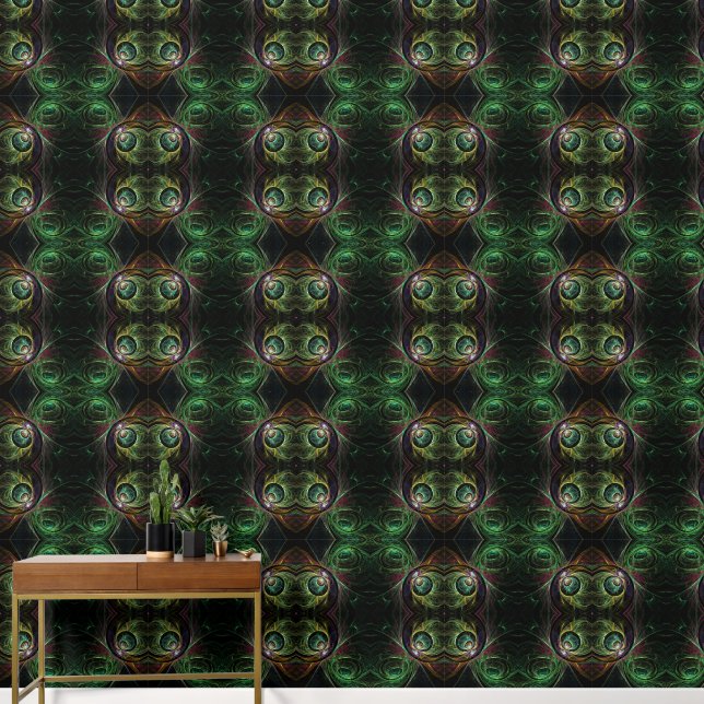 Eye to Eye Abstract Art Wallpaper (Hallway)