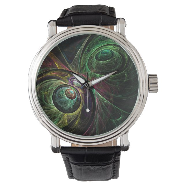 Eye to Eye Abstract Art Watch (Front)