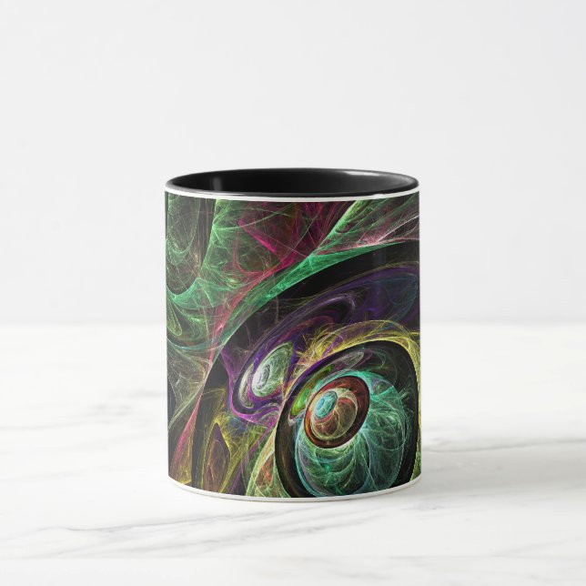 Eye to Eye Abstract Coffee Mug (Center)