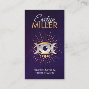Eye - Triple Moon Gold and Pearl Business Card