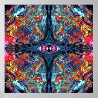 Eye Twisted and Trippy Painting blue