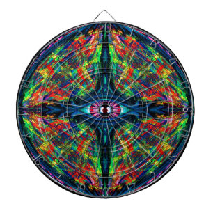 Eye Twisted and Trippy Painting Dartboard
