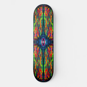 Eye Twisted and Trippy Painting Skateboard
