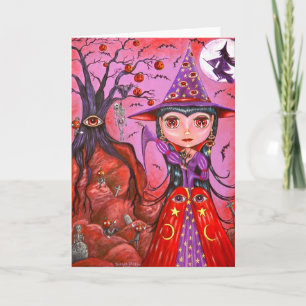 Eye Witch Halloween Card