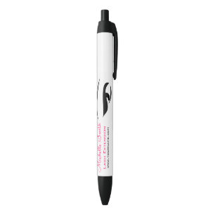 Eye with eyeliner lash extension branding black ink pen