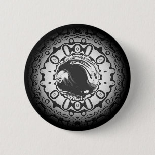 Eye with hypnotic pupil (or whatever you see) 6 cm round badge