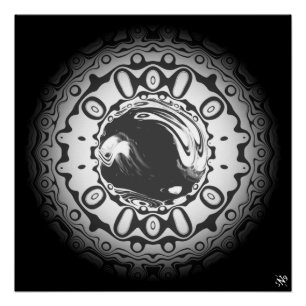 Eye with hypnotic pupil (or whatever you see) poster