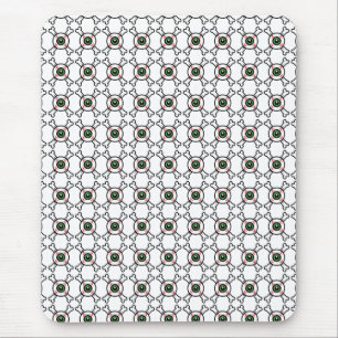 Eyeball and Crossbones (light backgrounds) Mouse Pad