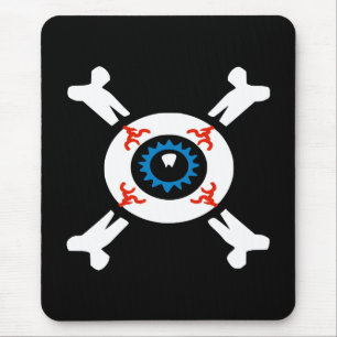 Eyeball-and-Crossbones Mouse Pad