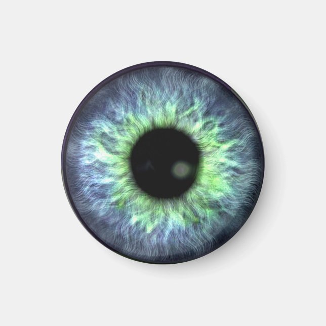 Eyeball Blue Green Gift Pretty Magnet (Front)