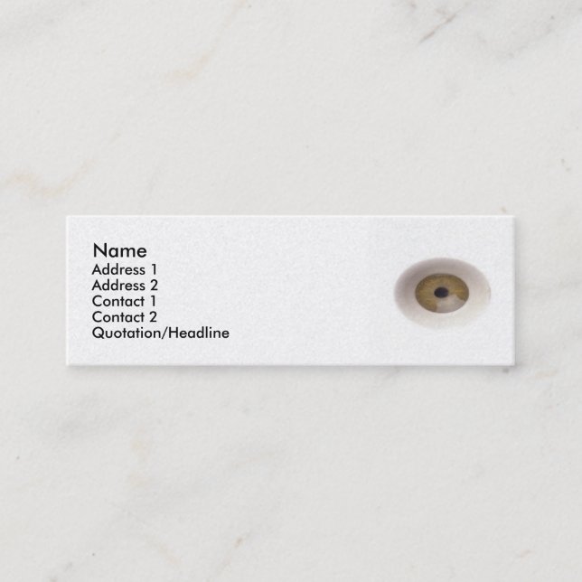 Eyeball Business Card (Front)