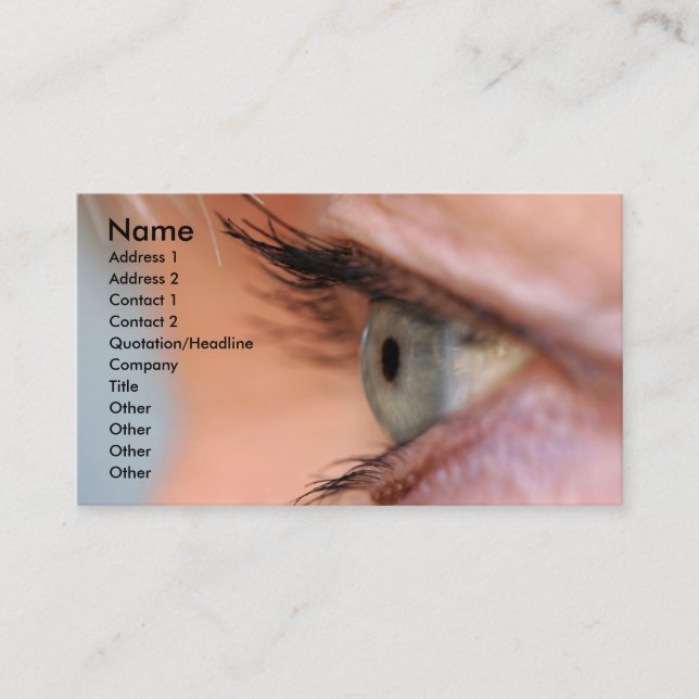 Eyeball Business Card (Front)