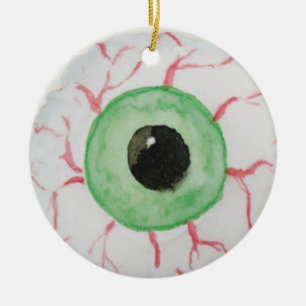 Eyeball Ceramic Ornament