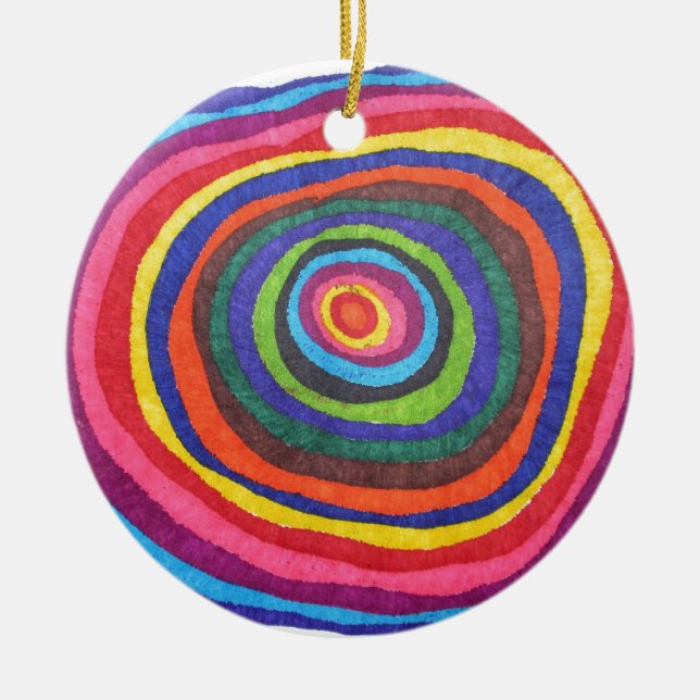 Eyeball Ceramic Tree Decoration (Front)