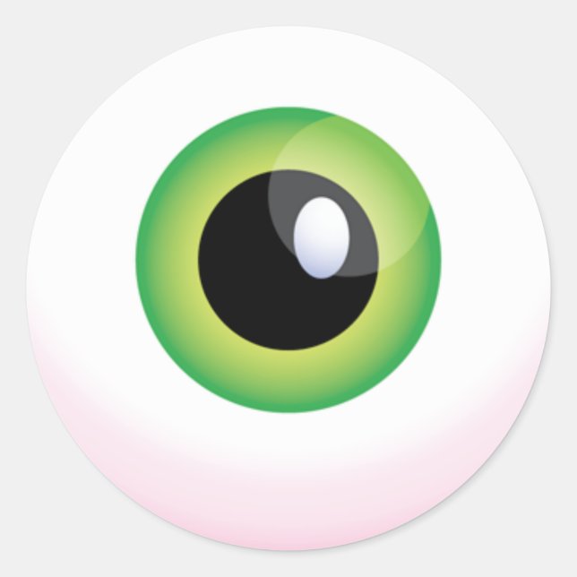 Eyeball Classic Round Sticker (Front)