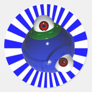 eyeball classic round sticker