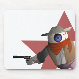 Eyeball Cowboy Mouse Pad