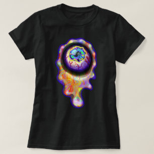 Eyeball Crying Rainbow Tears Graffiti Paint Drip T-Shirt