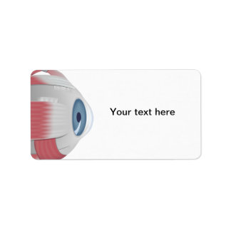 Eyeball Eye address Label