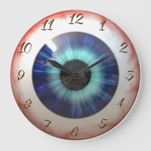Eyeball Large Clock