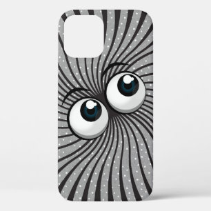 Eyeball Mania on polka dots iPhone 12 Case