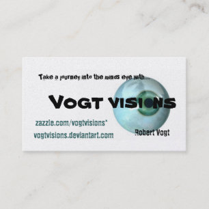 eyeball, visi, ns, Vogt, Take a journey into th... Business Card