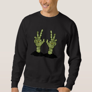 Eyeball Zombie Hands Sweatshirt