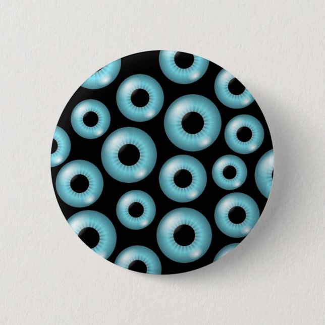 Eyeballs 6 Cm Round Badge (Front)