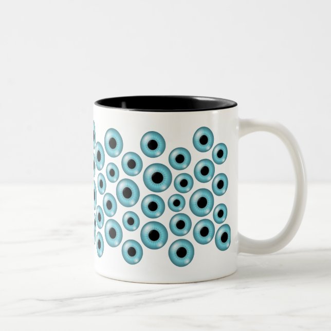 Eyeballs Two-Tone Coffee Mug (Right)