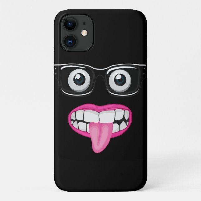 eyeballs with glasses and mouth Case-Mate iPhone case (Back)