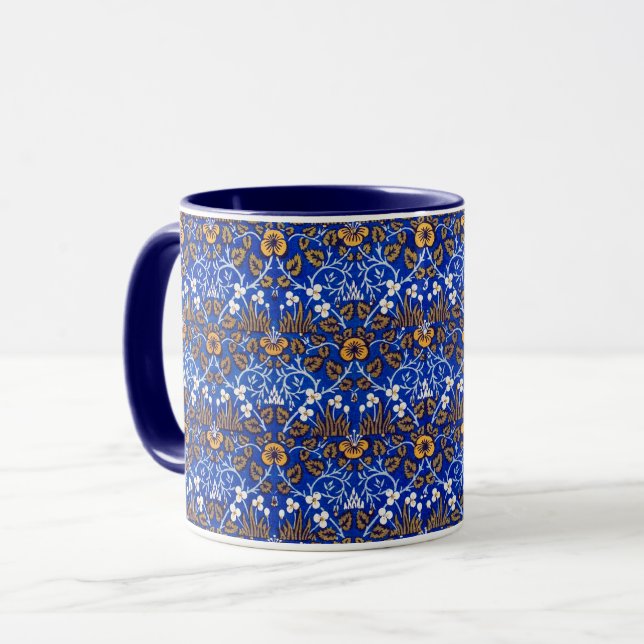 Eyebright Pattern, William Morris Coffee Mug (Front Left)