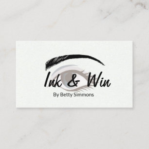 Eyebrow Eyelash Beauty Technician Waxing Salon Business Card