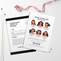 Eyebrow Permanent Make-up Aftercare Instructions