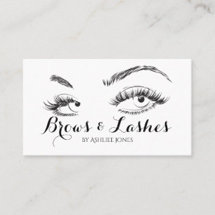 Eyebrows & Eyelash Extensions Salon Business Card
