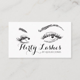 Eyebrows & Eyelash Extensions Salon Business Card