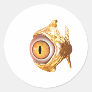 eyefish classic round sticker