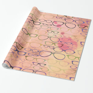 Eyeglass Frames Watercolors Wrapping Paper