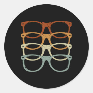 Eyeglass Optician Eye Doctor Ophthalmology Optomet Classic Round Sticker