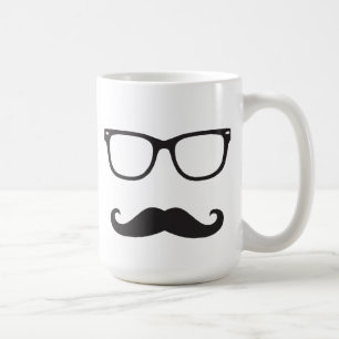 Eyeglasses and Moustache Mug