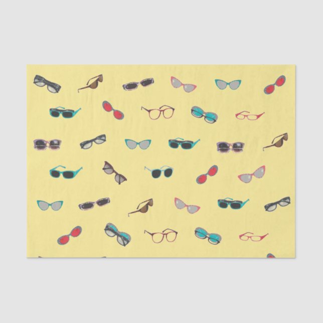 Eyeglasses and Sunglasses Tissue Paper (Front)