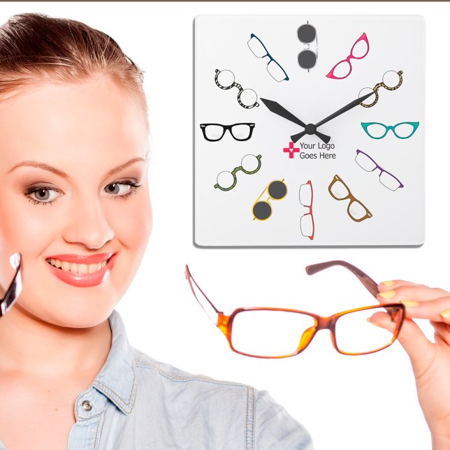 Eyeglasses Custom Logo Clock (Creator Uploaded)