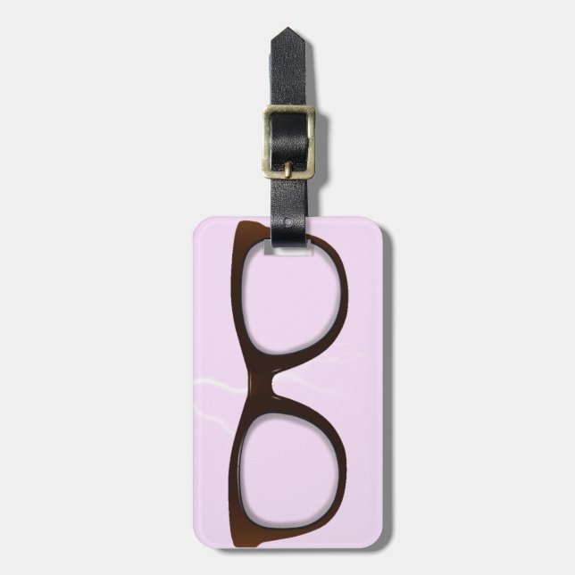 Eyeglasses Luggage Tag (Front Vertical)
